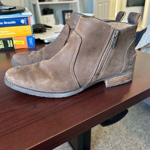 Brown ugg booties